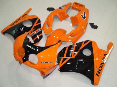 Buy 1990-1998 Honda CBR250RR MC22 Motorcycle Fairings - Orange Glossy Black UK