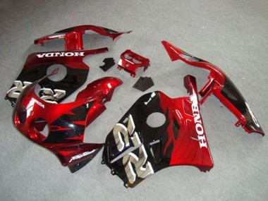 Buy 1990-1998 Honda CBR250RR MC22 Motorcycle Fairings - Red Glossy Black UK