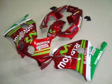 Buy 1990-1998 Honda CBR250RR MC22 Motorcycle Fairings - Red White Green MoviStar UK