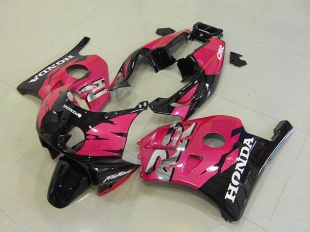 1990-1998 Honda CBR250RR MC22 Motorcycle Fairings - Pink Glossy Black UK
