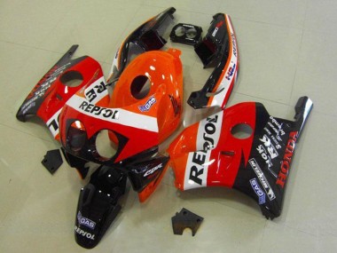 Buy 1990-1998 Honda CBR250RR MC22 Motorcycle Fairings - Orange White Red Glossy Black HRC Repsol UK