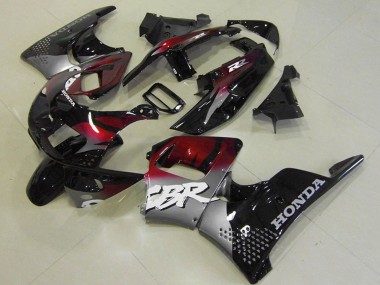 Buy 1996-1997 Honda CBR900RR 893 Motorcycle Fairings - Silver Maroon Red Glossy Black UK
