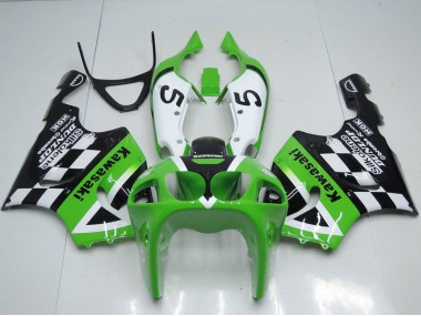 Buy 1996-2003 Kawasaki ZX7R Motorcycle Fairings - Green White Black 5 UK