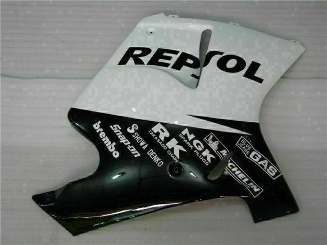 1996-2007 Honda CBR1100XX Blackbird Motorcycle Fairings - White Glossy Black Repsol UK