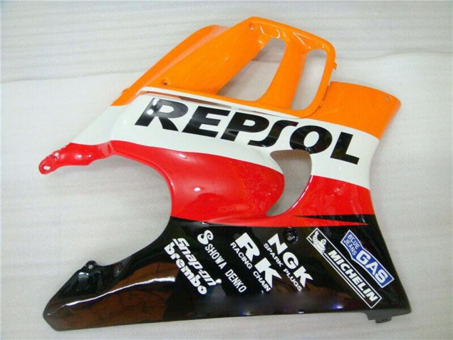 1995-1996 Honda CBR600 F3 Motorcycle Fairing - Orange White Red Glossy Black Repsol UK