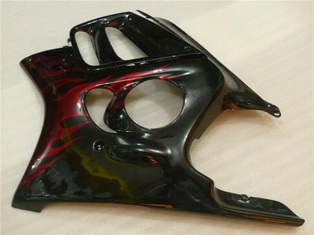 1995-1996 Honda CBR600 F3 Motorcycle Fairings - Glossy Black Red Flame UK
