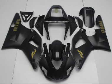 Buy 1998-1999 Yamaha YZF R1 Motorcycle Fairings - Glossy Black Matte Black Gold UK
