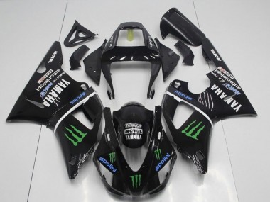 Buy 1998-1999 Yamaha YZF R1 Motorcycle Fairings - Glossy Black Blue Green Motul Monster Drink UK