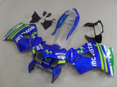 Buy 1998-2001 Honda VFR 800 Motorcycle Fairings - Blue Green White MoviStar UK
