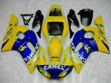 Buy 1998-2002 Yamaha YZF R6 Motorcycle Fairings - Yellow Blue White Camel Motul UK