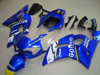 Buy 1998-2002 Yamaha YZF R6 Motorcycle Fairings - Blue White Yellow Go Motul UK