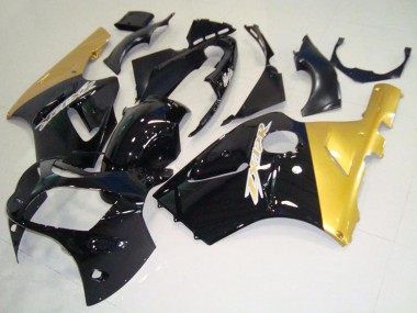 Buy 2000-2001 Kawasaki ZX12R Motorcycle Fairings - Glossy Black Gold UK