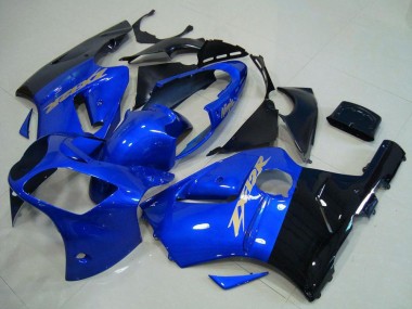 Buy 2000-2001 Kawasaki ZX12R Motorcycle Fairings - Blue Glossy Black UK