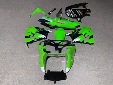 Buy 2000-2001 Kawasaki ZX9R Motorcycle Fairing - Green White Glossy Black UK