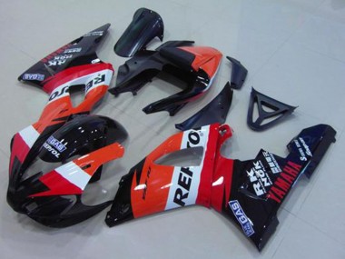Buy 2000-2001 Yamaha YZF R1 Motorcycle Fairing - Orange White Red Black Repsol UK