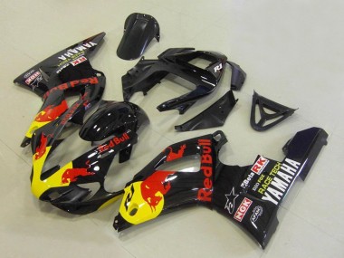 Buy 2000-2001 Yamaha YZF R1 Motorcycle Fairings - Glossy Black Yellow Red Bull UK