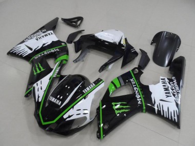 Buy 2000-2001 Yamaha YZF R1 Motorcycle Fairings - White Black Green Monster UK