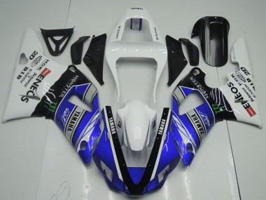 Buy 2000-2001 Yamaha YZF R1 Motorcycle Fairings - White Blue Black ENEOS Monster UK