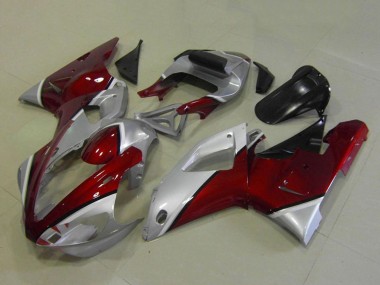 Buy 2000-2001 Yamaha YZF R1 Motorcycle Fairings - Silver Maroon Red UK