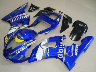 Buy 2000-2001 Yamaha YZF R1 Motorcycle Fairings - Blue White Yellow Motul 46 UK