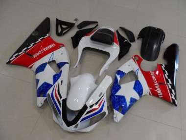 Buy 2000-2001 Yamaha YZF R1 Motorcycle Fairings - White Red Blue Black Corse UK