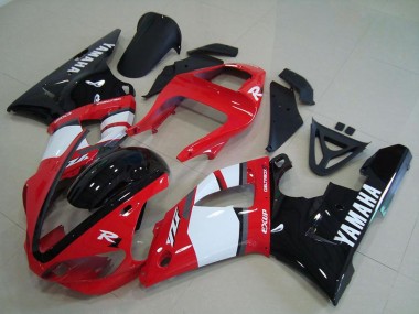 Buy 2000-2001 Yamaha YZF R1 Motorcycle Fairings - Red White Glossy Black UK