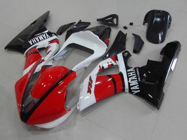 Buy 2000-2001 Yamaha YZF R1 Motorcycle Fairings - Red White Glossy Black Racing Version UK