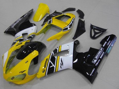 Buy 2000-2001 Yamaha YZF R1 Motorcycle Fairings - Yellow White Black Anniversary Motul Michelin UK