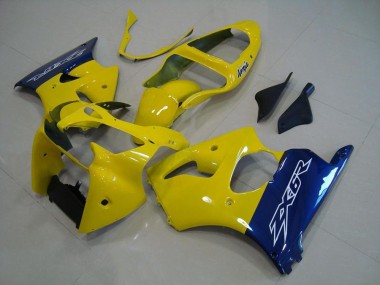 Buy 2000-2002 Kawasaki ZX6R Motorcycle Fairings - Yellow Blue UK