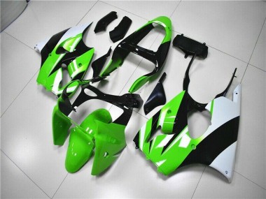 Buy 2000-2002 Kawasaki ZX6R Motorcycle Fairing Kits - Green White Black UK