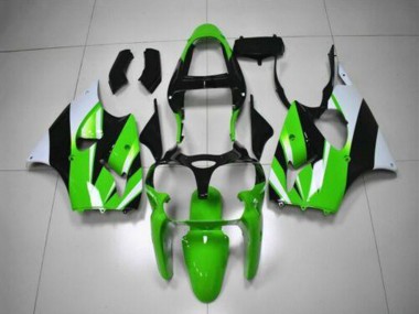 Buy 2000-2002 Kawasaki ZX6R Motorcycle Fairing Kits - Green White Black UK