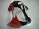 2000-2002 Kawasaki ZX6R Motorcycle Fairings - White Red Glossy Black UK