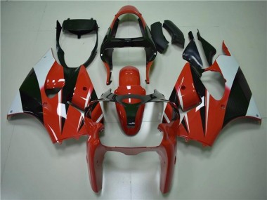 Buy 2000-2002 Kawasaki ZX6R Motorcycle Fairings - White Red Glossy Black UK