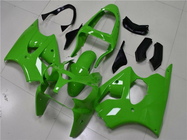 2000-2002 Kawasaki ZX6R Motorcycle Fairings - Green Black UK