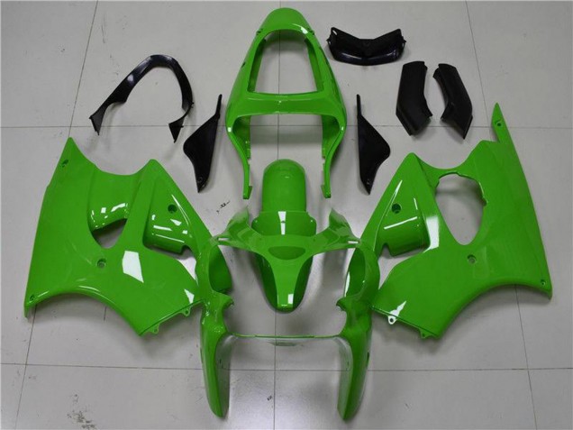 2000-2002 Kawasaki ZX6R Motorcycle Fairings - Green Black UK