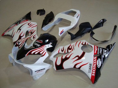 Buy 2001-2003 Honda CBR600 F4i Motorcycle Fairings - White Red Glossy Black Flame UK