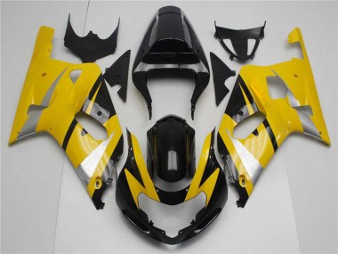 Buy 2001-2003 Suzuki GSXR 600/750 Motorcycle Fairings - Yellow Silver Glossy Black UK