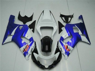 Buy 2001-2003 Suzuki GSXR 600/750 Motorcycle Fairings - White Blue Black UK