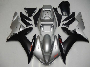 Buy 2002-2003 Yamaha YZF R1 Motorcycle Fairings - Silver Matte Black UK