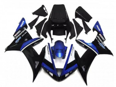 Buy 2002-2003 Yamaha YZF R1 Motorcycle Fairings - Black White Blue UK