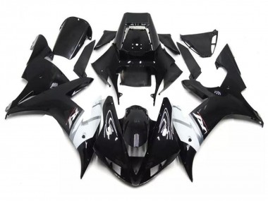 Buy 2002-2003 Yamaha YZF R1 Motorcycle Fairings - Glossy Black White Silver UK