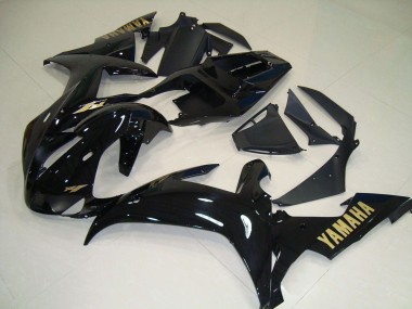 Buy 2002-2003 Yamaha YZF R1 Motorcycle Fairings - Glossy Black Gold Decals UK