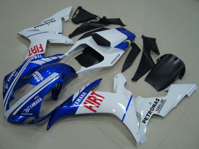 2002-2003 Yamaha YZF R1 Motorcycle Fairings - White Blue Red Fiat UK