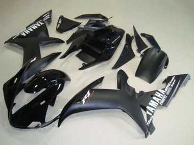 Buy 2002-2003 Yamaha YZF R1 Motorcycle Fairings - Glossy Black Matte Black White Decals UK