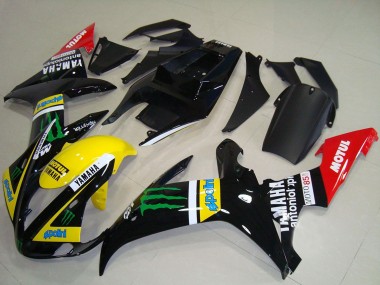 Buy 2002-2003 Yamaha YZF R1 Motorcycle Fairings - Glossy Black Yellow Red Green Motul Monster UK