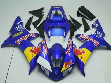 Buy 2002-2003 Yamaha YZF R1 Motorcycle Fairings - Blue Yellow Red Bull UK