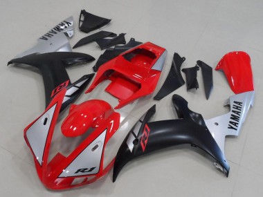 Buy 2002-2003 Yamaha YZF R1 Motorcycle Fairings - Red Silver Matte Black UK