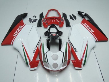 Buy 2003-2004 Ducati 749 Motorcycle Fairings - White Red Green Glossy Black UK