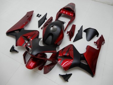 Buy 2003-2004 Honda CBR600RR Motorcycle Fairings - Red Matte Black Stripe UK