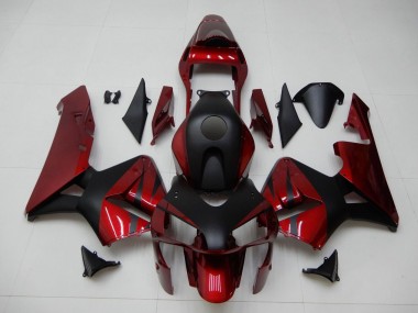 Buy 2003-2004 Honda CBR600RR Motorcycle Fairings - Red Matte Black Stripe UK
